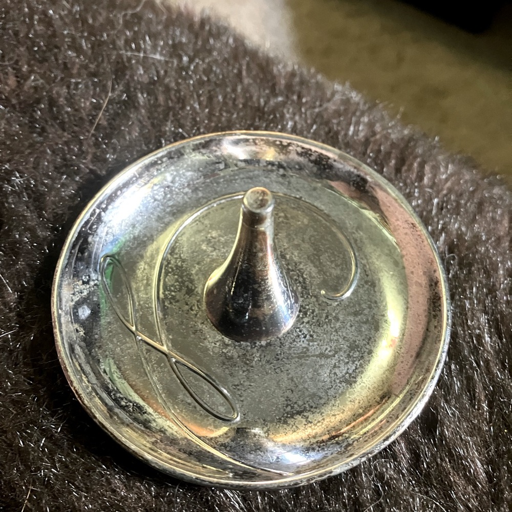 Waterford Fine Silver Ballet Ribbon Ring Holder
